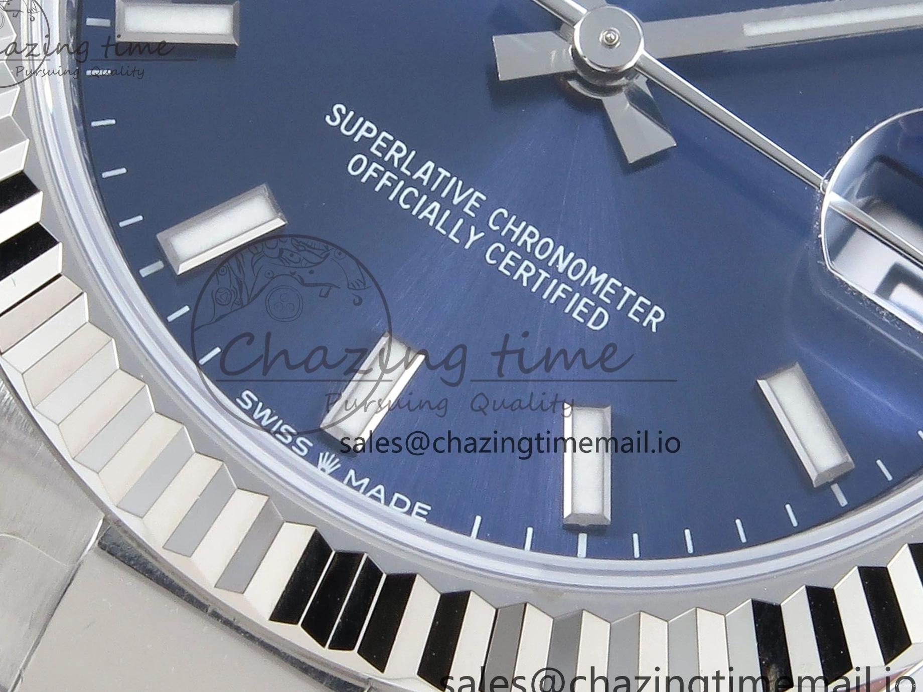 Marker 278274 Dial Stick Blue ARF Oyster 2688 DateJust Edition 904L Best ETA 31 on Steel 1:1 Bracelet SS 0309